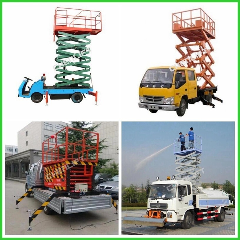 New Stock 6M 8M 10M 12M 14M Hydraulic Lifting Platform/Tracked Scissor Lift/Electric Excavator Lifting Platform for Stock