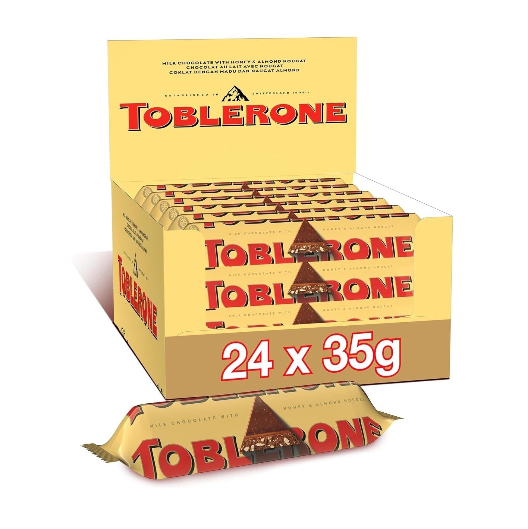 Chocolate Toblerone 100g WHOLESALE / Large order Toblerone bar chocolate.