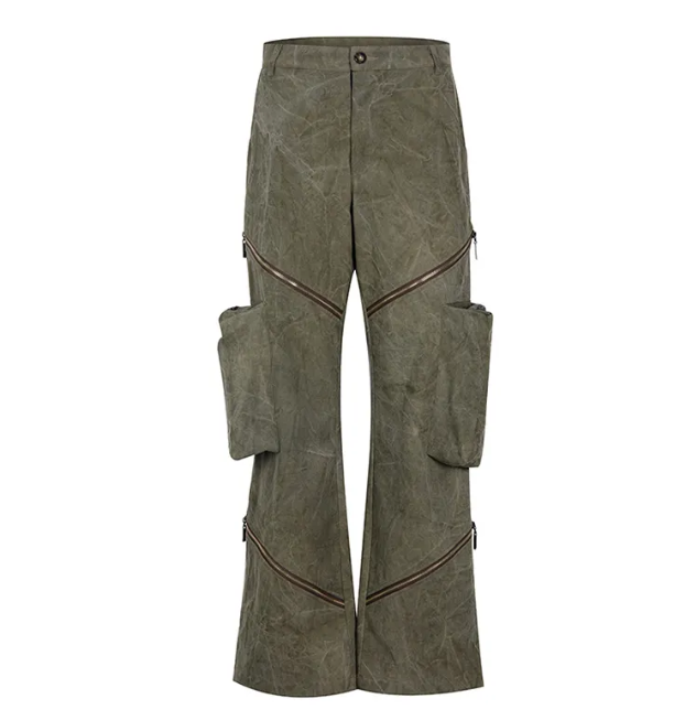 Wholesale Cotton Industrial Cargo Khaki Work Pants Flame Retardant Fire Resistant Multi Pocket Work Pants For Men