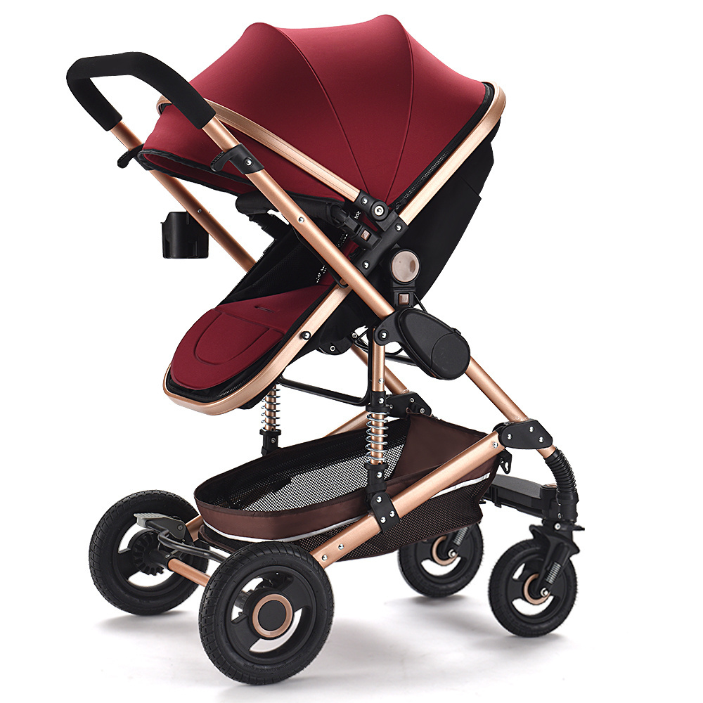 Stock Baby Strollers 4 In 1 Luxury Baby products Trolley Prams For 0-3 Years Old Baby