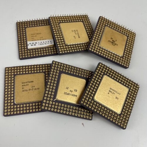 100% Intel Pentium Pro Ceramic CPU, CPU CERAMIC PROCESSOR scrap for gold pins recovery