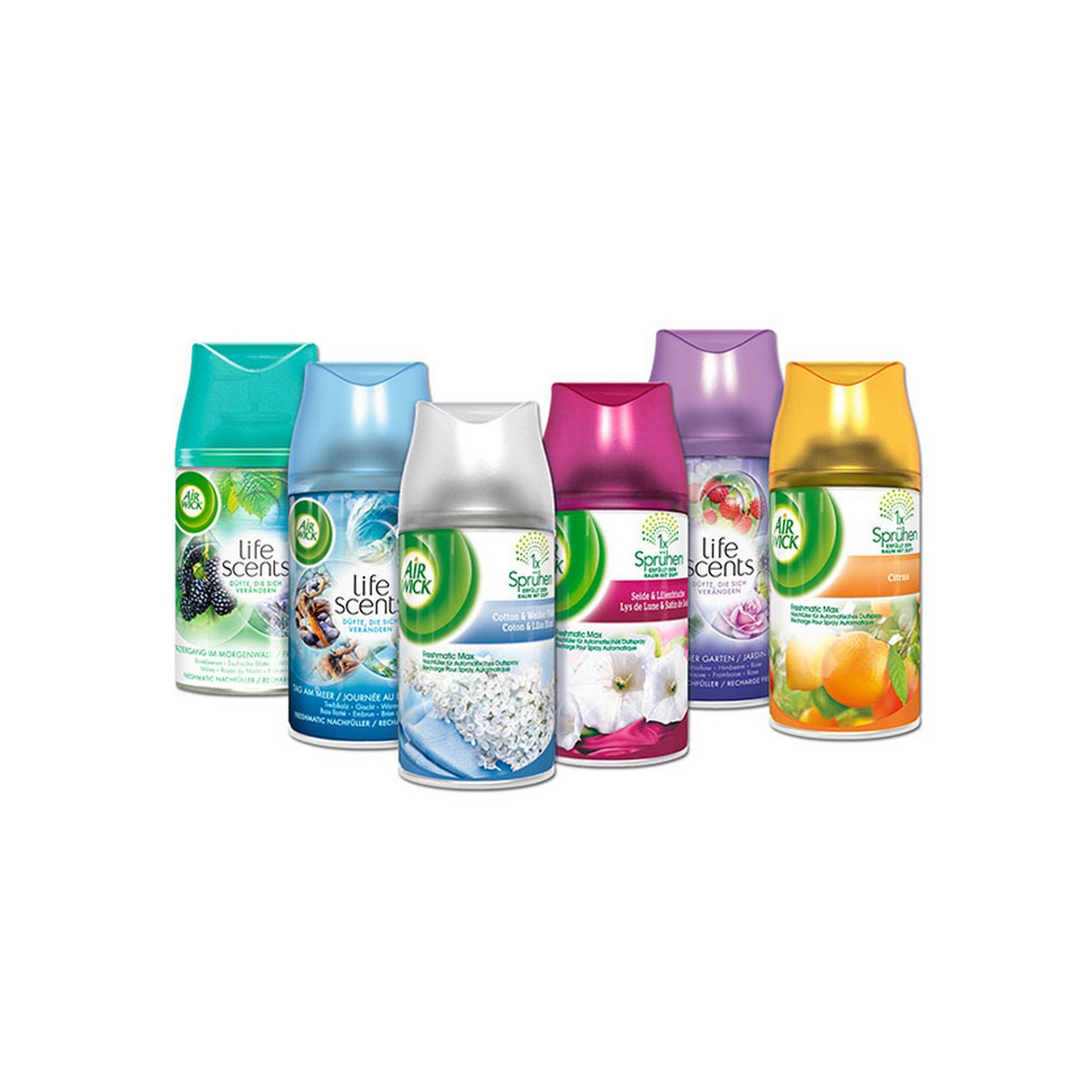 Air Wick Automatic Air Freshener Spray Refill Fresh Waters Odor Neutralization Essential Oils