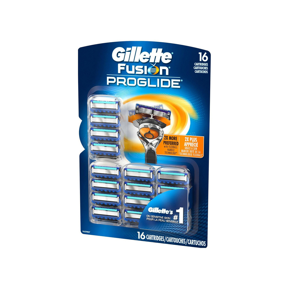 BRAND NEW GILL-ETTE FU-SION 5 REFILL RAZOR BLADES, 12 Cartridges