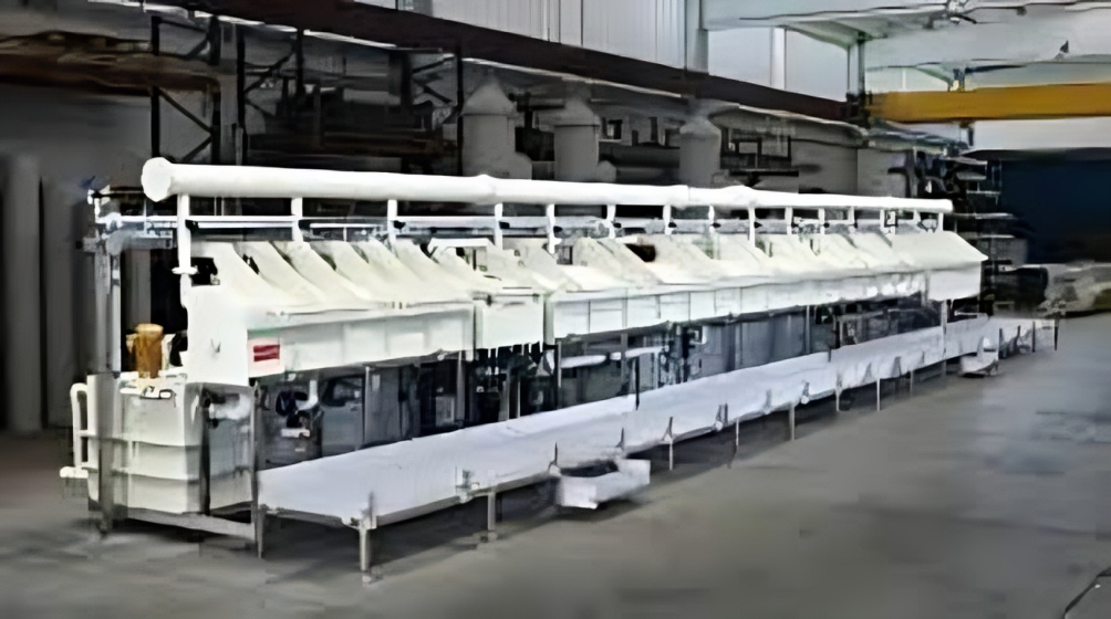 Steel patenting and brass plating production line (15 wires)