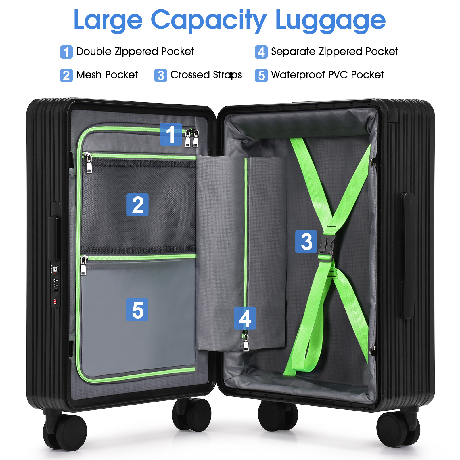 Luxury traveling box maletas-de-viaj koffer luggage valise malas de viagem wheel abs trolley pc travel away suitcase bag luggage