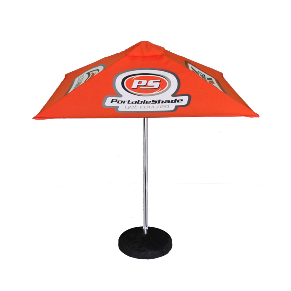 Shop custom aluminum frame promotional outdoor market big cafe umbrella