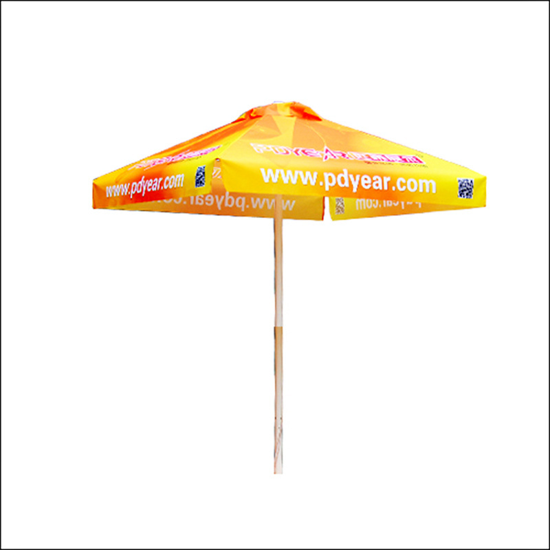 Shop custom aluminum frame promotional outdoor market big cafe umbrella