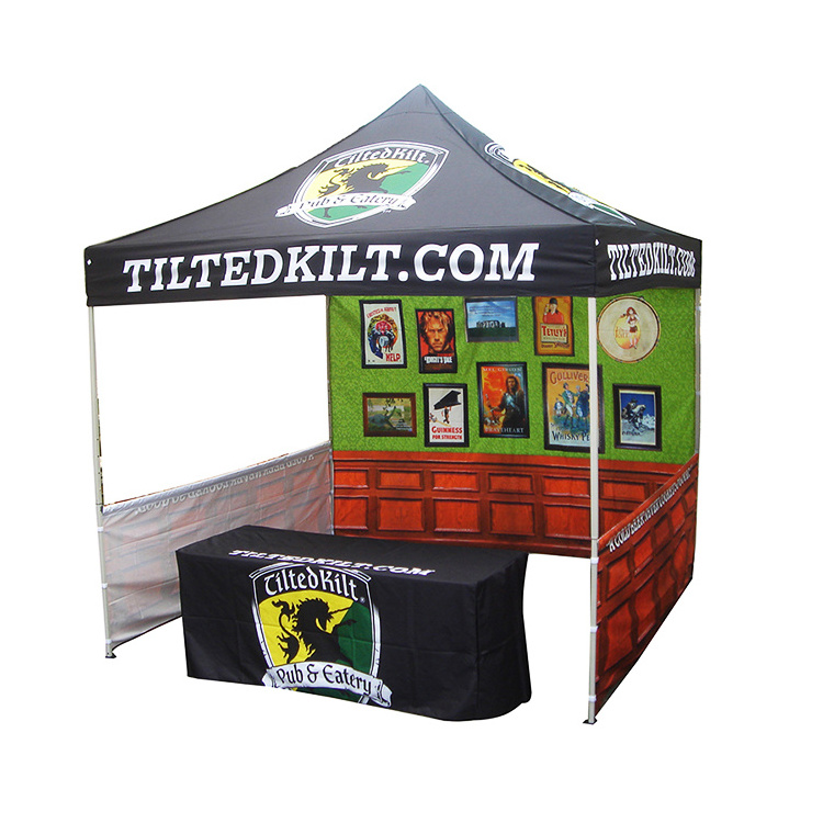 Custom promotional logo printed advertising marquee tent 3X3 canopy pop up gazebo