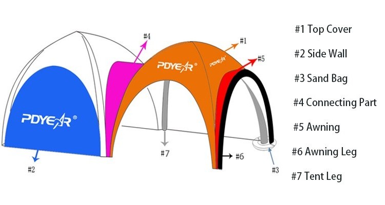 Exhibition events sports custom printing promotional air canopy marquee gazebos inflatable tents