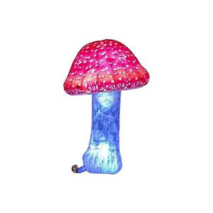 Custom Giant inflatable lighting LED decoration inflatable agaric inflatable mushroom for trade show