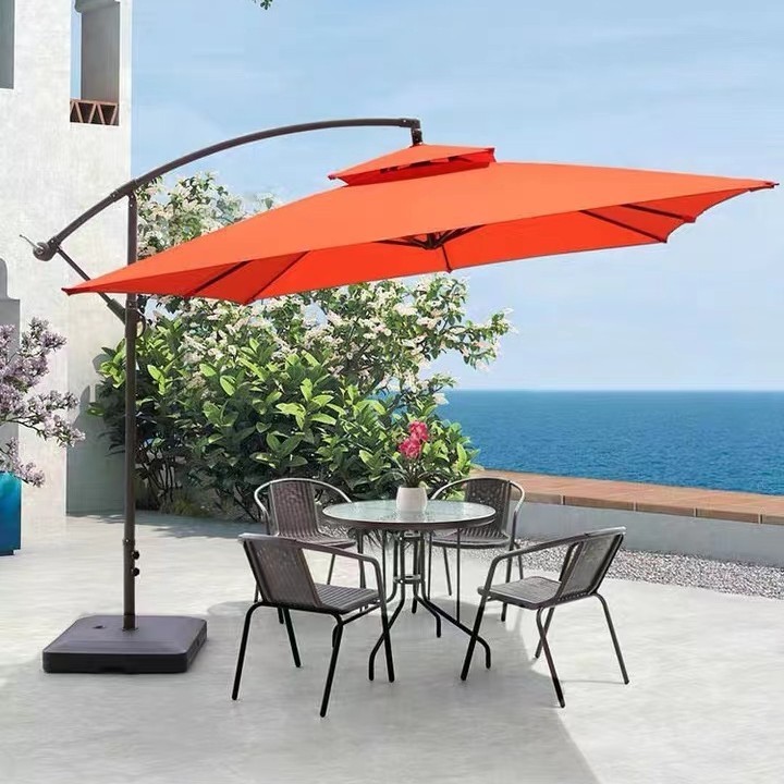 Customized Extra Large Cantilever Umbrella Outdoor sun garden  parasol umbrella Patio Umbrellas