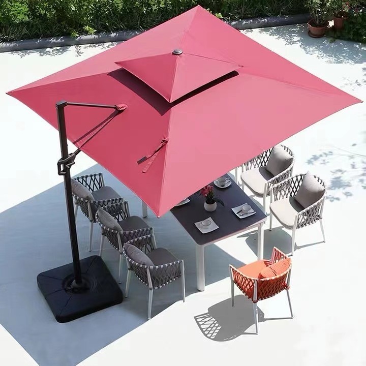 Customized Extra Large Cantilever Umbrella Outdoor sun garden  parasol umbrella Patio Umbrellas