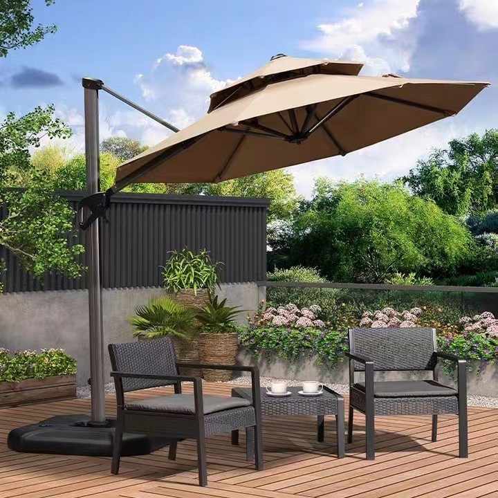 Customized Extra Large Cantilever Umbrella Outdoor sun garden  parasol umbrella Patio Umbrellas