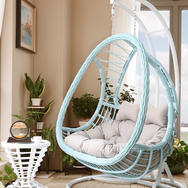 New design garden Patio Balcony Hanging chair patio egg rattan outdoor swing chair