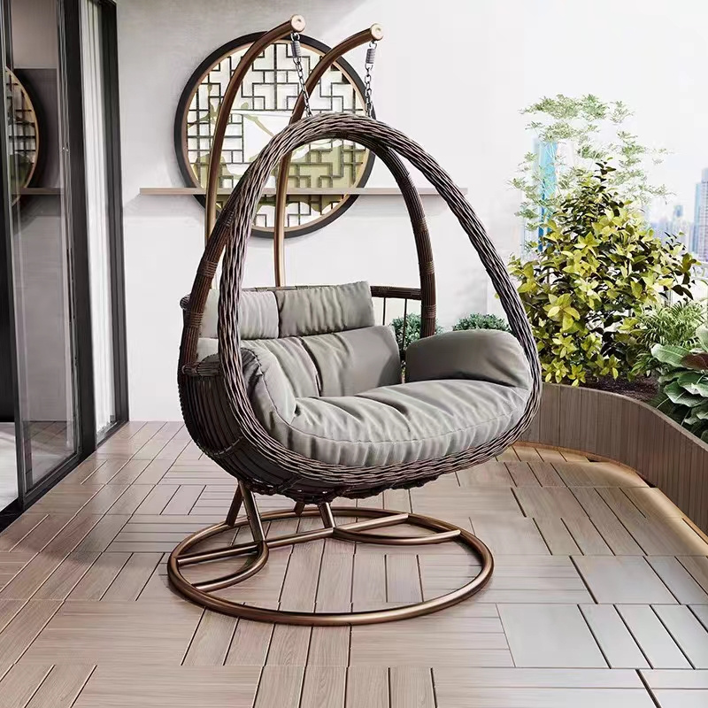 Indoor swing balcony home hanging basket chair Outdoor patio sitting and lying cradle chair