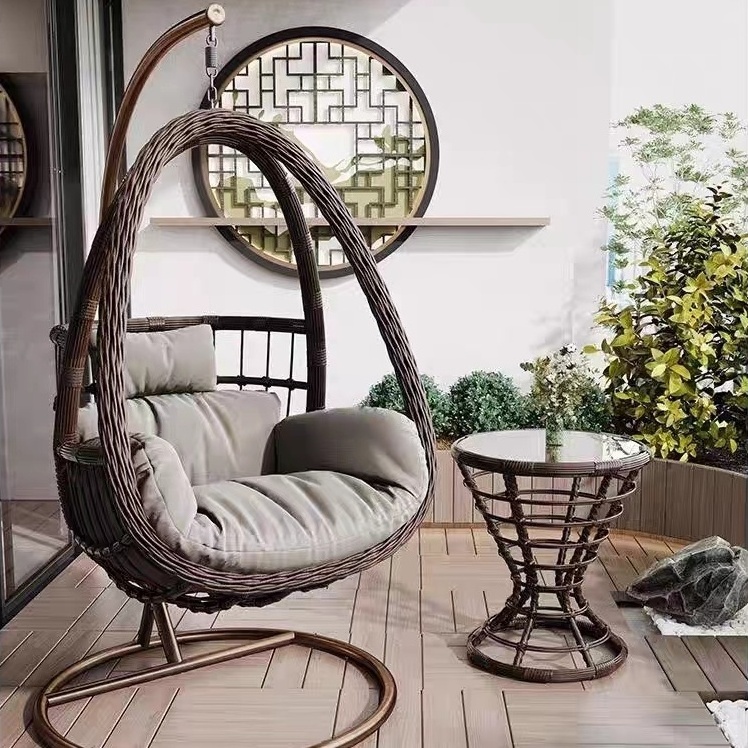 Indoor swing balcony home hanging basket chair Outdoor patio sitting and lying cradle chair