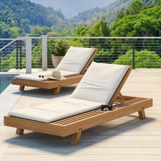 Nice Design sun bed outdoor Commercial furniture sunlounger sun pool beach lounger chair