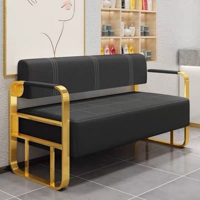 Customized modern 2 seater Wholesale Commercial furniture Leather Public office reception waiting area sofa