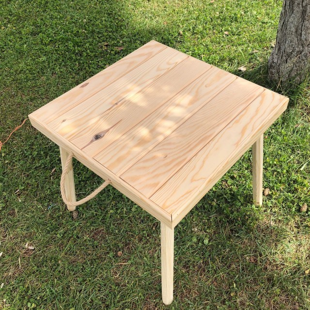 Camp Furniture stylish Outdoor Foldable Portable solid Wooden Picnic Camping Folding Table