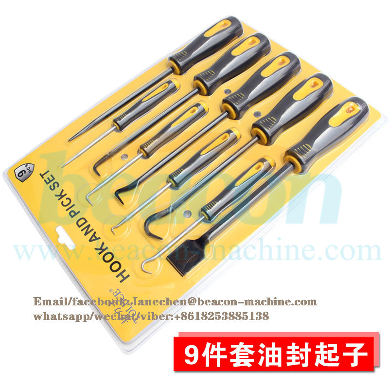 Good Quality 9 Piece Scraper Hook And Pick Set Oil Seal Puller Oring Diagnostic Tools Seal Screwdriver