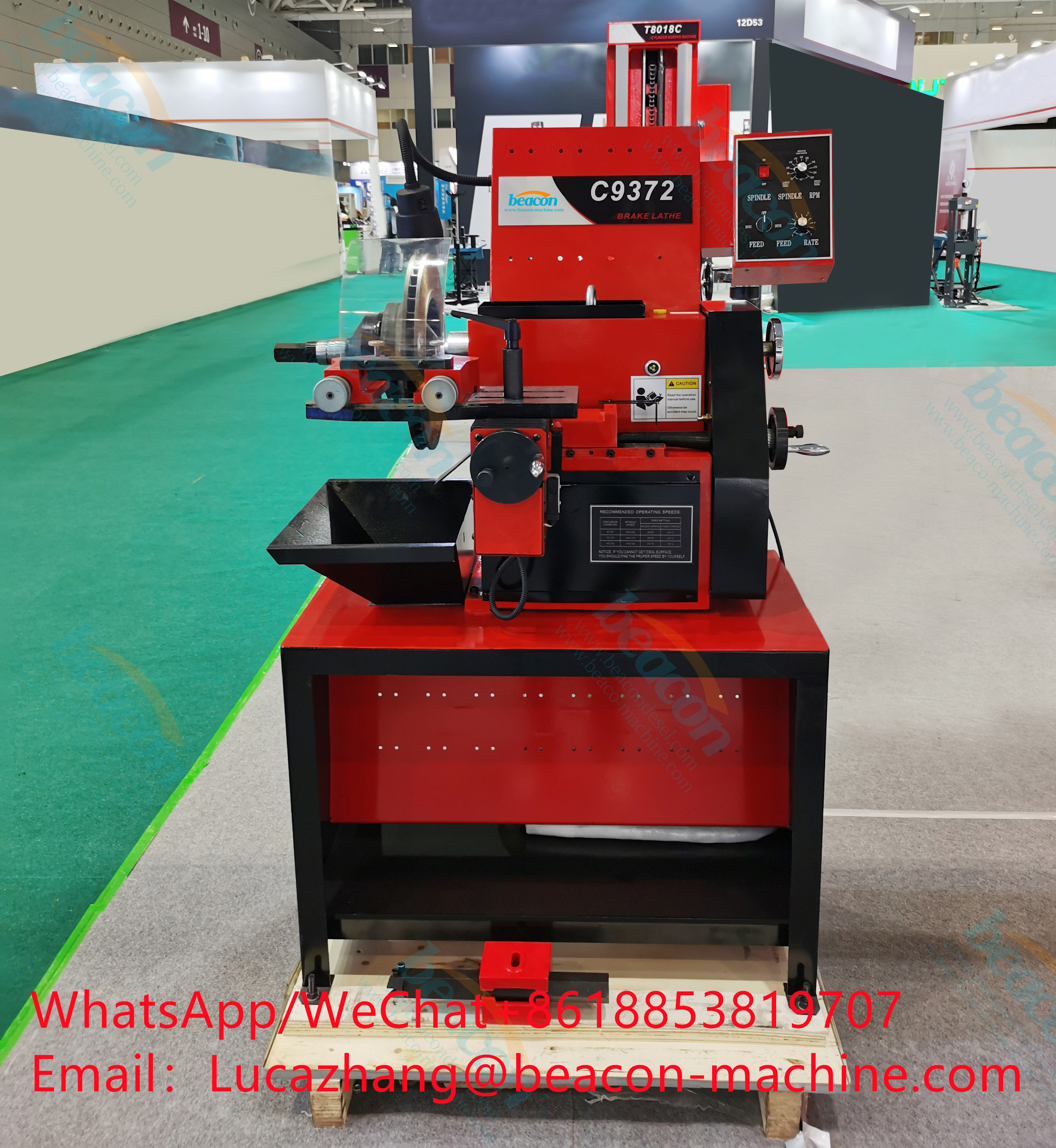 Brake Drum/Disc Cutting Lathe Machine for Car Maintenance C9372