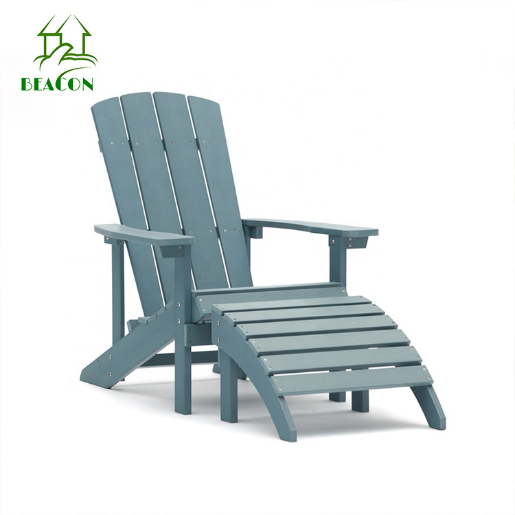 High Quality Waterproof Patio Garden Wood Frog Chair Plastic Wooden Adirondack Chairs Folding Plywood Furniture