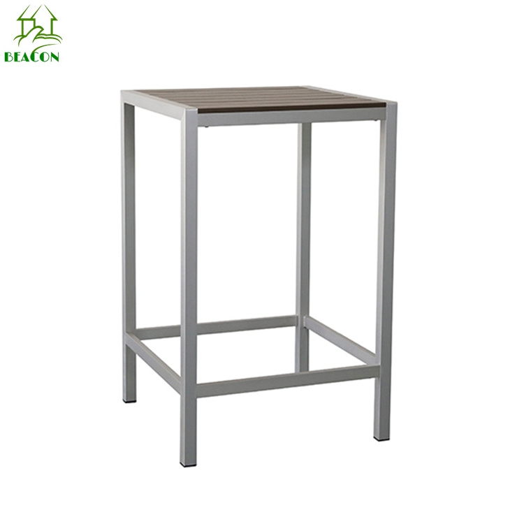 Bar height poly wood outdoor barstool chair home aluminium bar chair for restaurant