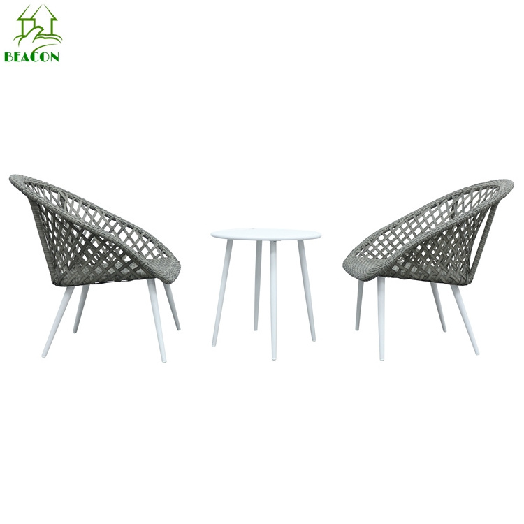 3pc garden set exterior lounge bistro table and chairs for patio balcony