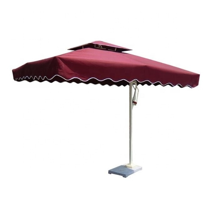 Commercial large picnic durable heavy patio terrace garden parasols outdoor umbrella for restaurant