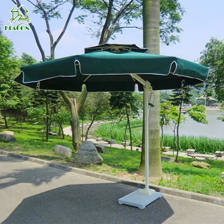 Commercial large picnic durable heavy patio terrace garden parasols outdoor umbrella for restaurant