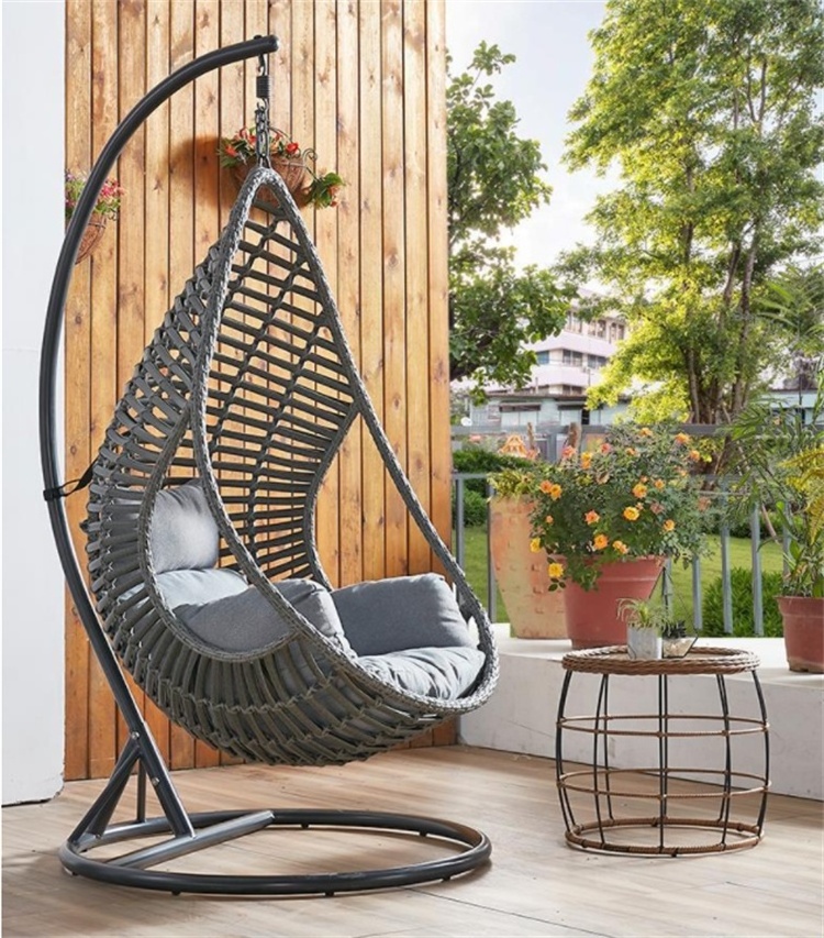 Indoor and outdoor leisure seat swing set garden furniture outdoor swing pod egg chair with leg