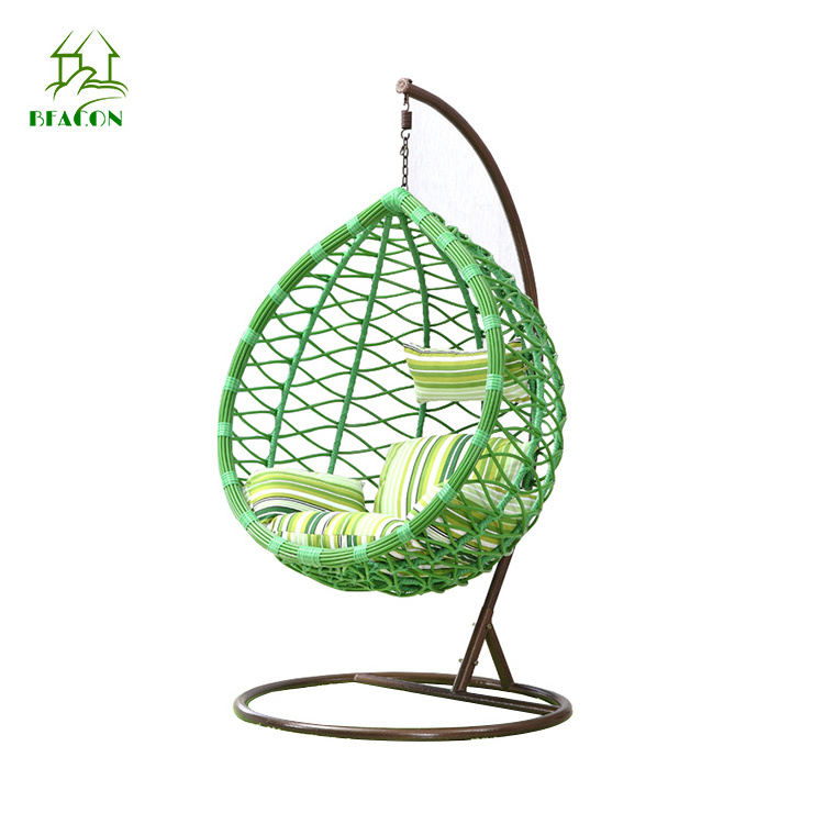 Beach swings single seat rattan hanging egg chair indoor and outdoor swing basket balcony hammocs swing chair for garden