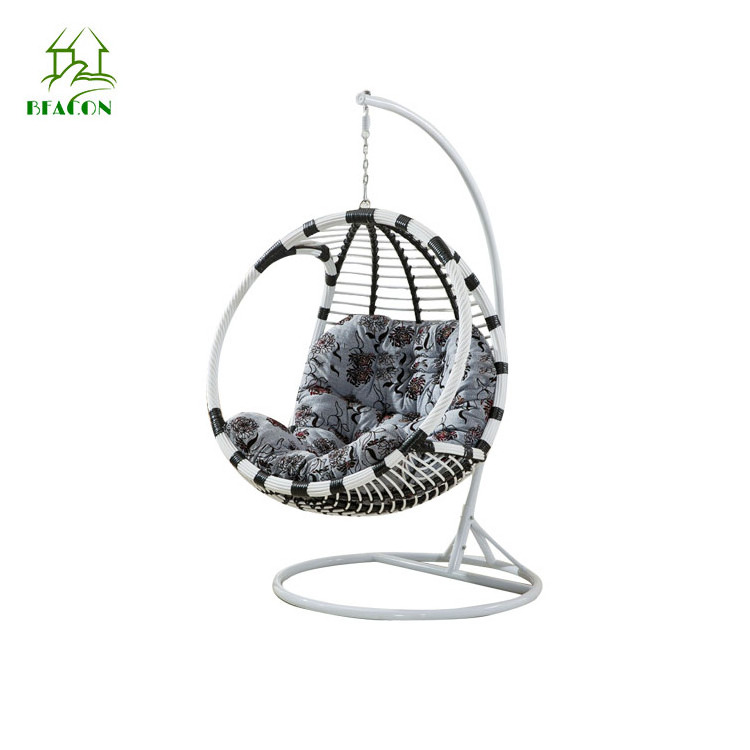 Beach swings single seat rattan hanging egg chair indoor and outdoor swing basket balcony hammocs swing chair for garden