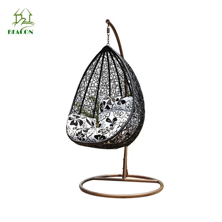 Hanging egg swing chair indoor toddler hammock swings with stand for living room in modern style