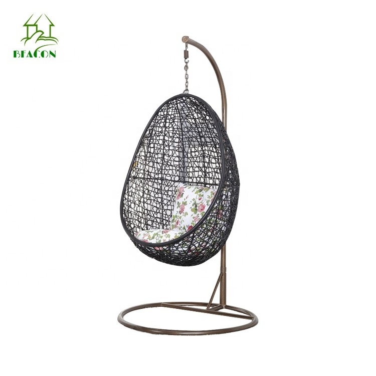 Hanging egg swing chair indoor toddler hammock swings with stand for living room in modern style