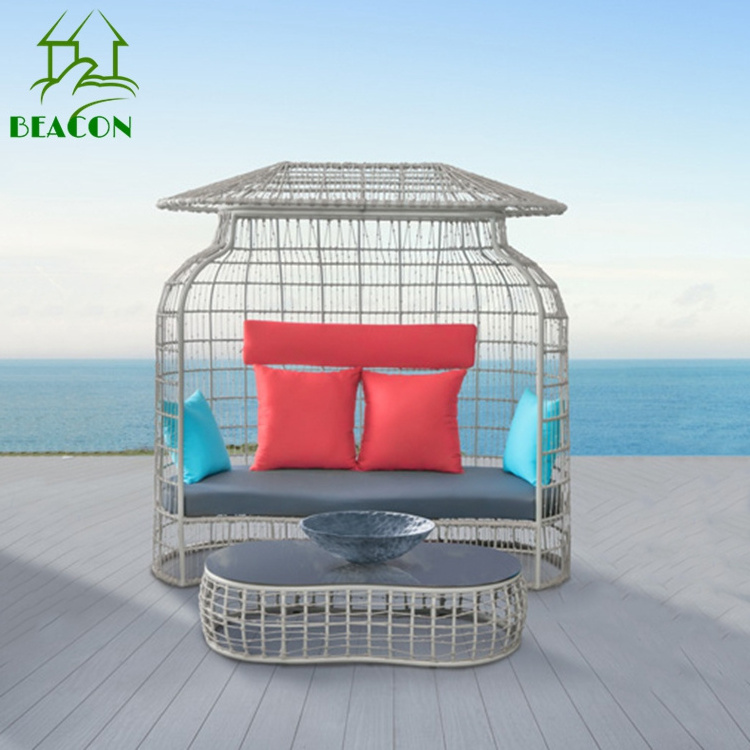 Aluminum hanging egg swing chair with table garden swing set steel frame patio swings with stand