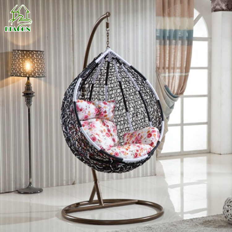 Patio furniture garden outdoor swinng ratan swing circle egg chair hanging porch egg swing