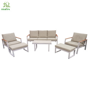 Popular aluminum tuinset furniture garden sets deep seated outdoor sofa seating set for patio and garden