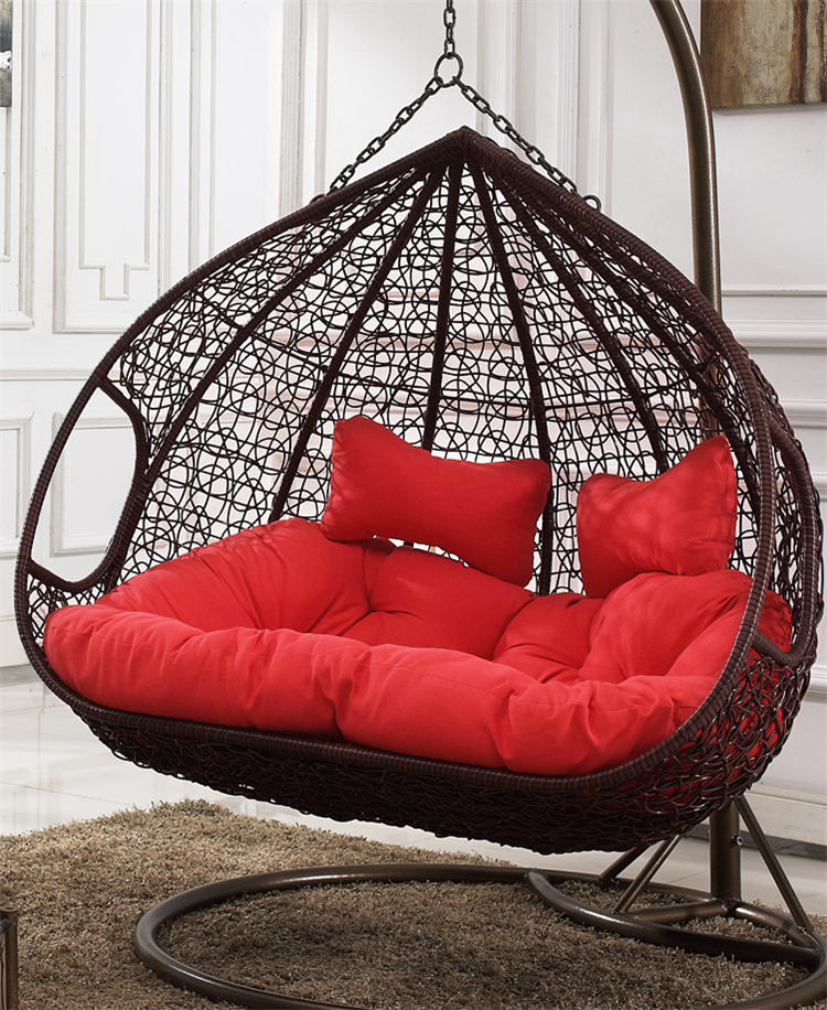 Patio swings courtyard 2 person swing chair out door hammock with stand