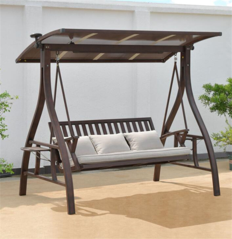 Two seater giant swing patio porch swing courtyard outdoor steel swing for playground