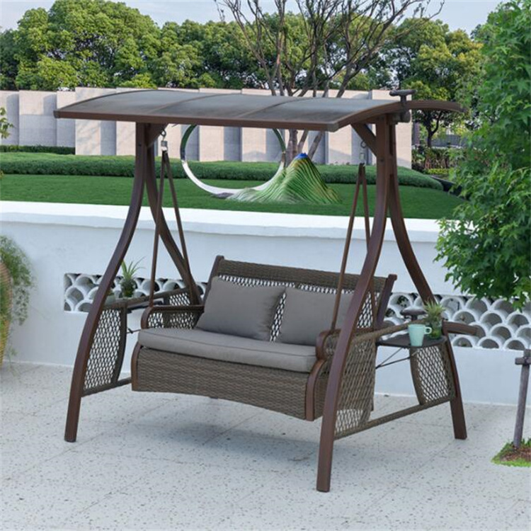 Two seater giant swing patio porch swing courtyard outdoor steel swing for playground