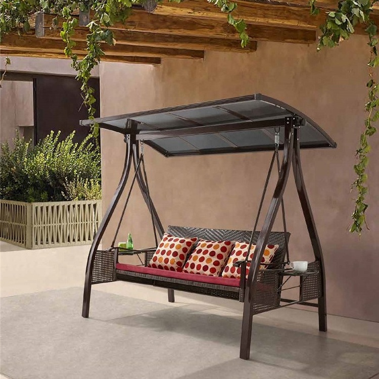 Two seater giant swing patio porch swing courtyard outdoor steel swing for playground