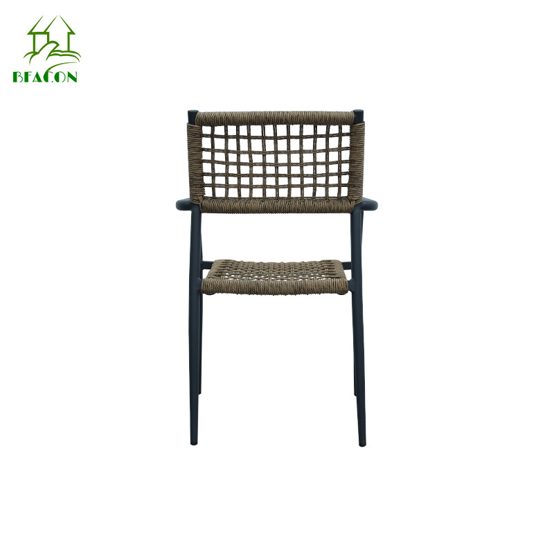 Cheap modern chairs restaurant outdoor wicker rattan string elegant dining chairs