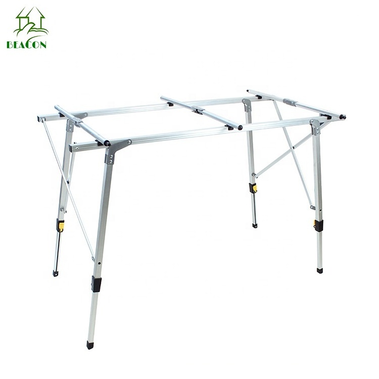 Aluminum Folding Roll-up Picnic Table Folding Table Portable Camping Table For Outdoor