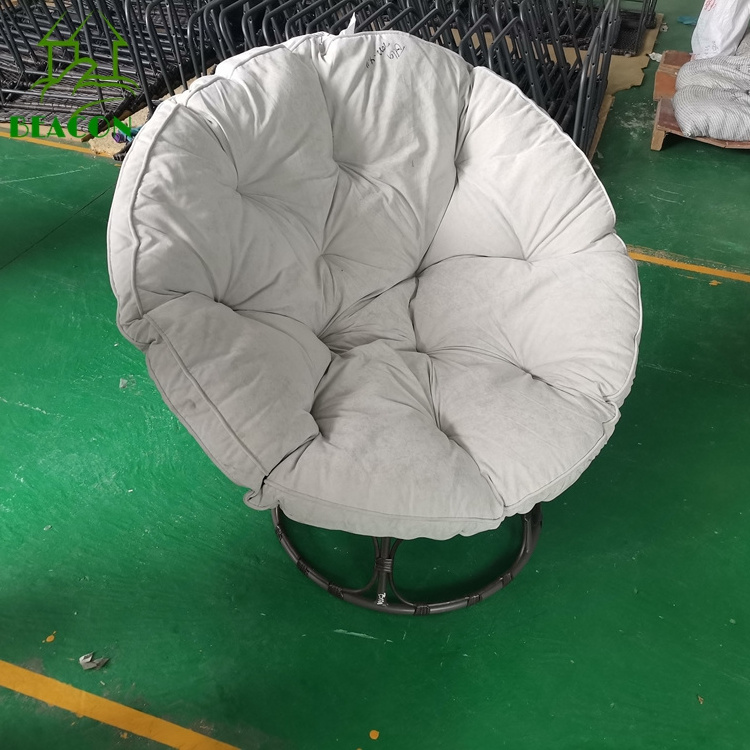 Rattan papasan chair wholesale patio wicker swivel outdoor sofa chair living room Lazy Sofa bed lounge chair