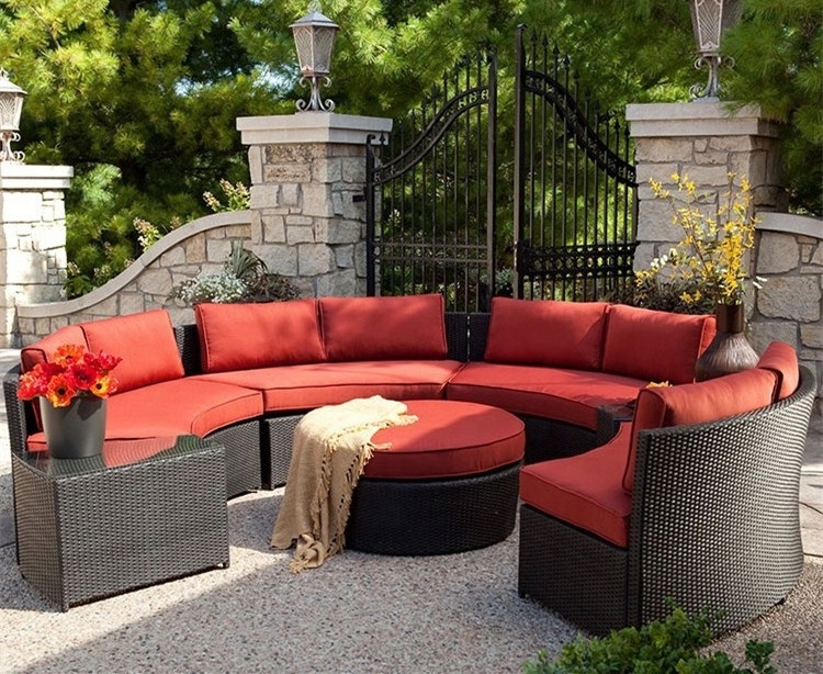 Hotel Courtyard outside waterproof patio lounge furniture outdoor garden sectional sofa set