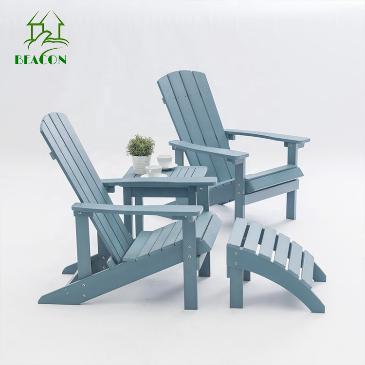 High Quality Waterproof Patio Garden Wood Frog Chair Plastic Wooden Adirondack Chairs Folding Plywood Furniture