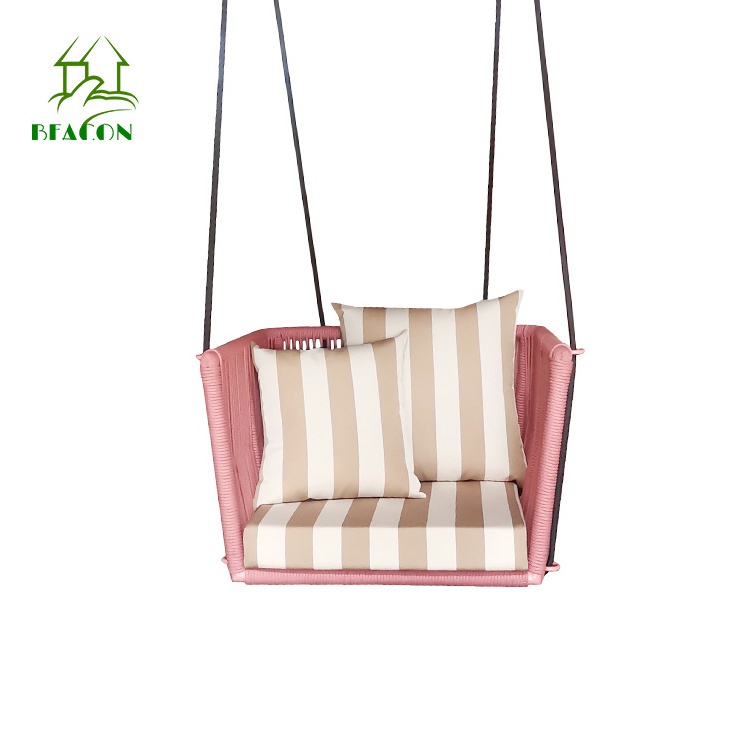 Patio swing chair hanging couch outdoor sling furniture outdoor flat bottom hanging sofa chair