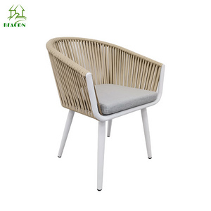 Modern stackable chair restaurant weather rope club dinning room chair