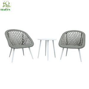 3pc garden set exterior lounge bistro table and chairs for patio balcony